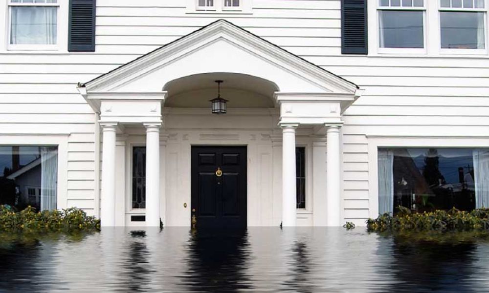 Flooded White House
