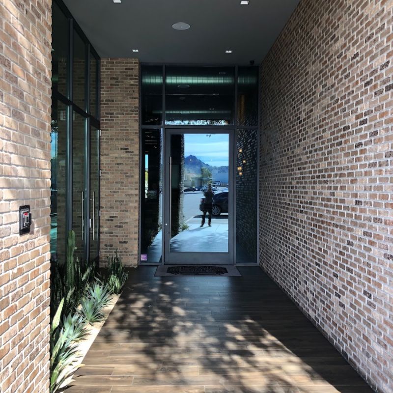 Brick Wall Hallway
