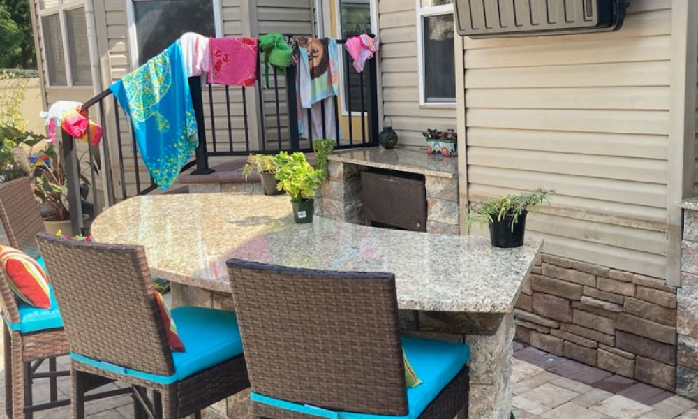 Virginia Beach Pool Hardscape Bar