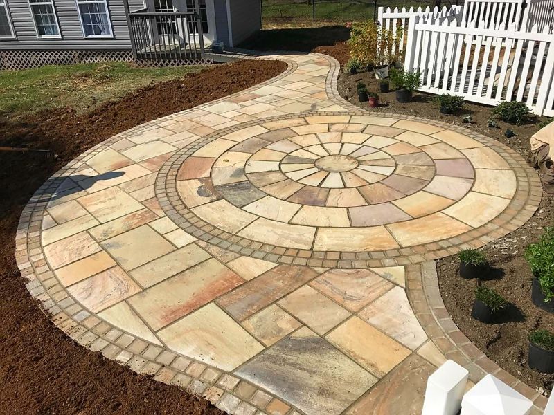 Concrete Landscape in the Backyard