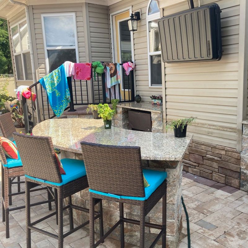 Virginia Beach Pool Hardscape Bar