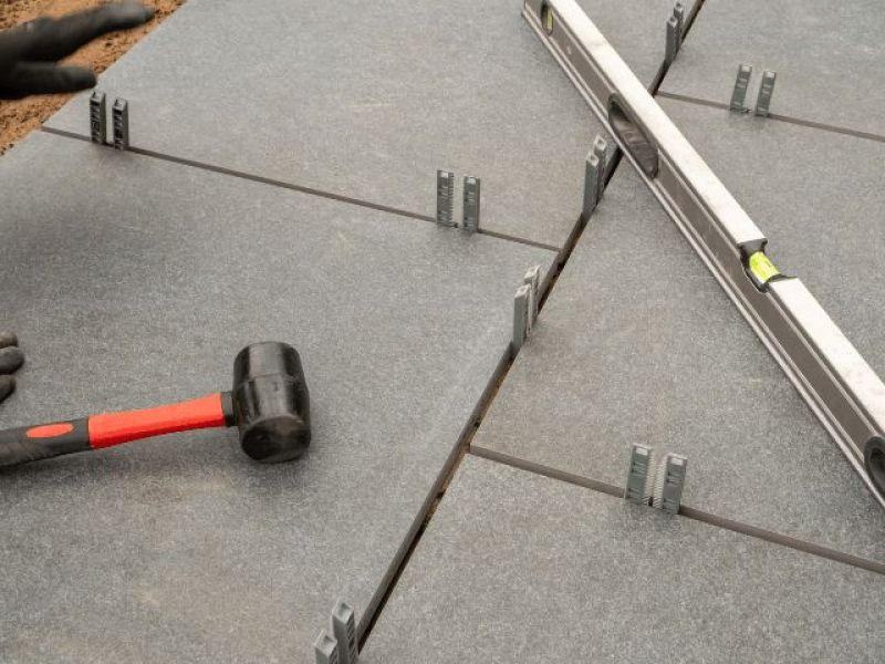 Installing Concrete pavers in Williamsburg