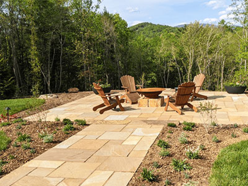 Natural Hardscapes by NSI sitting area