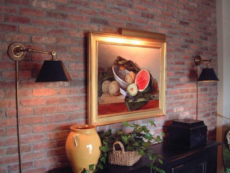 Thin Brick Gallery Wall