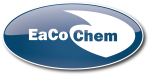 EaCo Chem logo, featuring a blue oval design with company name in bold white font.