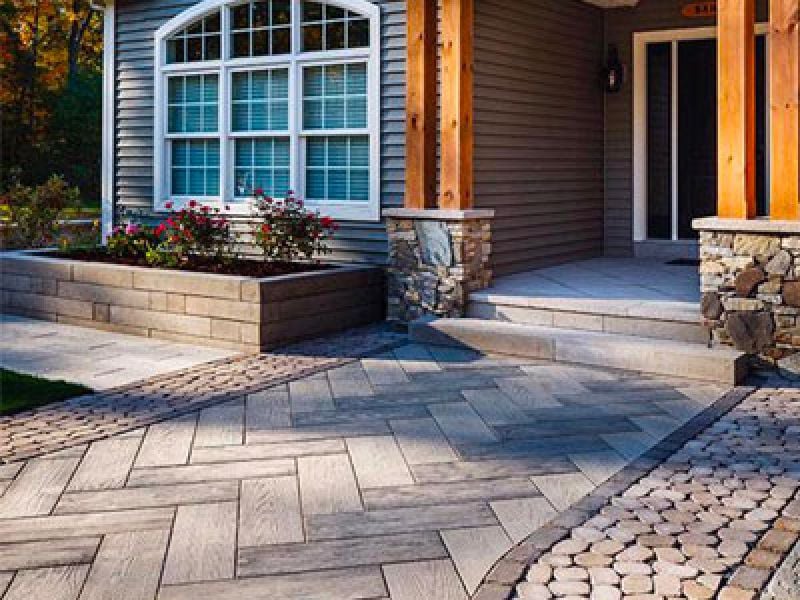 Batchelder and Collins Concrete Pavers for home entry way