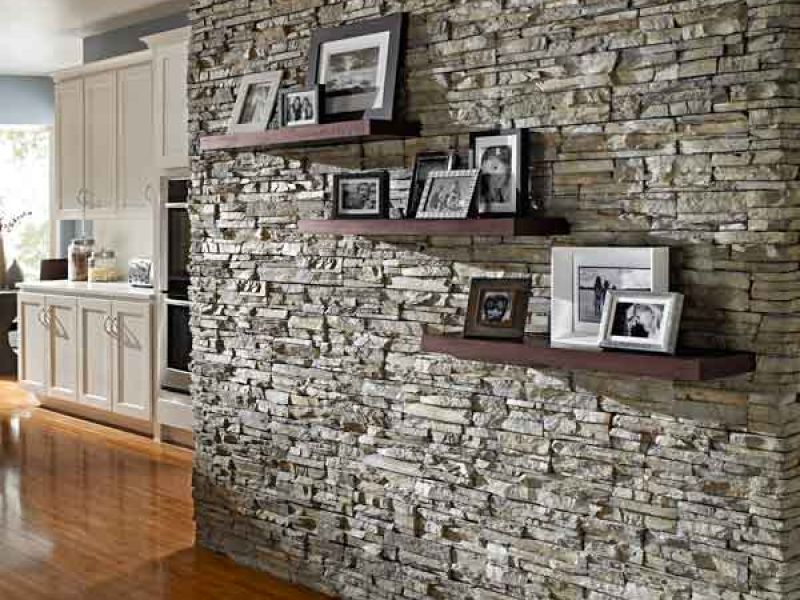 Stone Veneer wall in living room