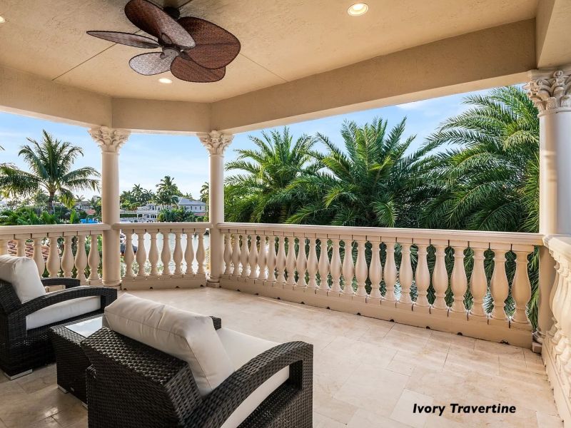 Ivory Travertine Terrace
