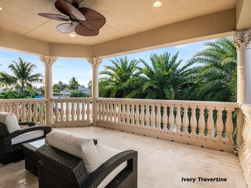Ivory Travertine Terrace