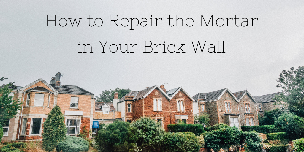 How to repair mortar between bricks